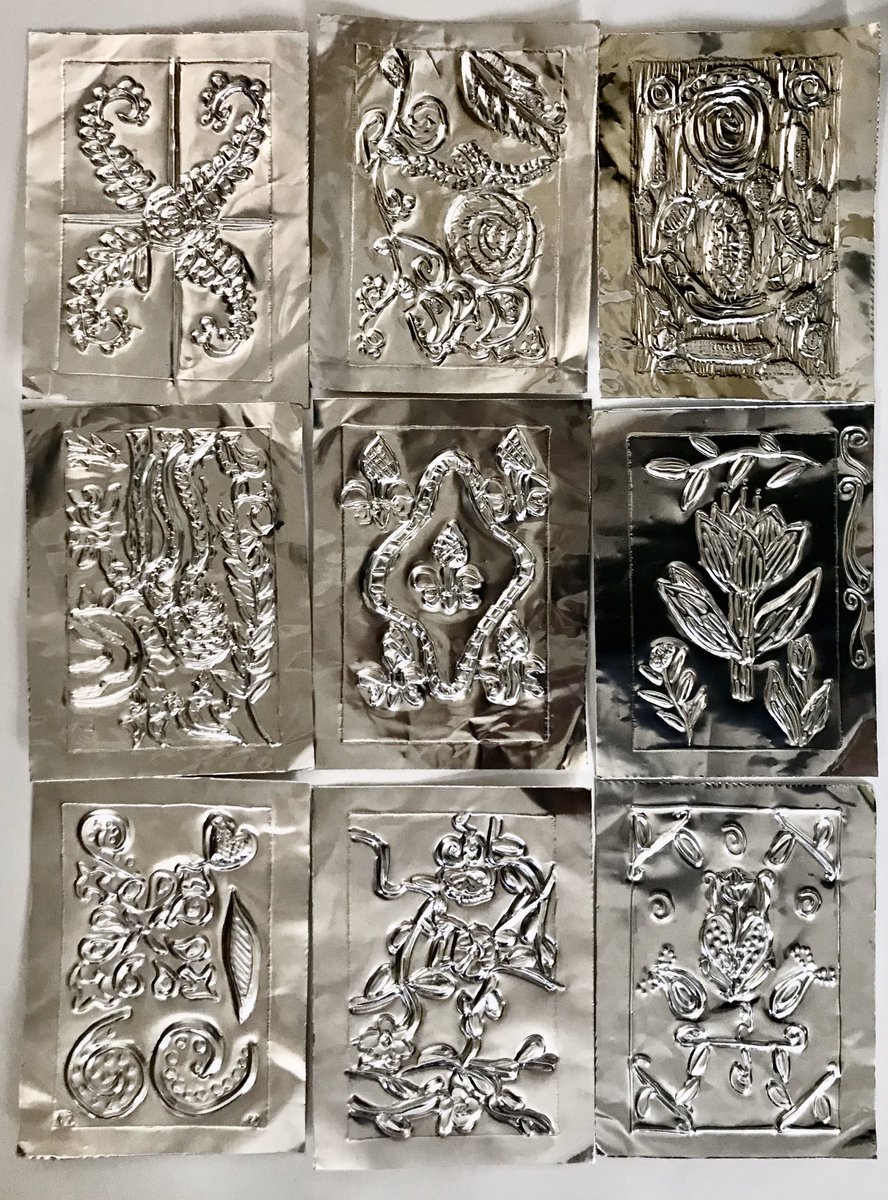beactivewithart's tweet photo. Such fantastic work for the year 4, 5 &amp; 6’s @lortonschool creating an embossed Aluminium panel for the @keswickAlhambra community project which will be installed and displayed on the cinema balcony alongside 15 others.

#embossedart #restoretheglory #artnouveau 
@GoodShepherdMAT https://t.co/4gxj6ZqKkJ