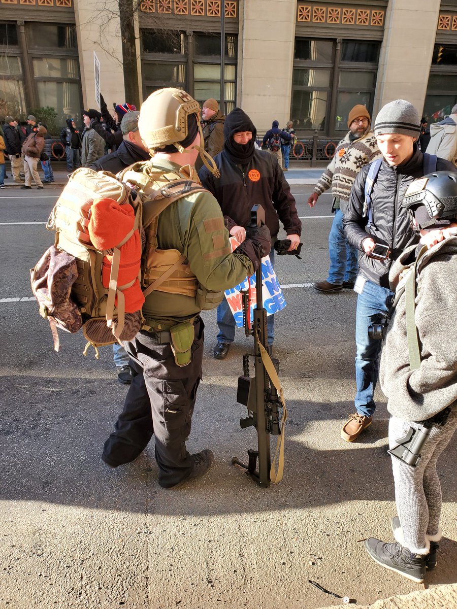 This man has decided today is the day to show off his $10,000 rifle.