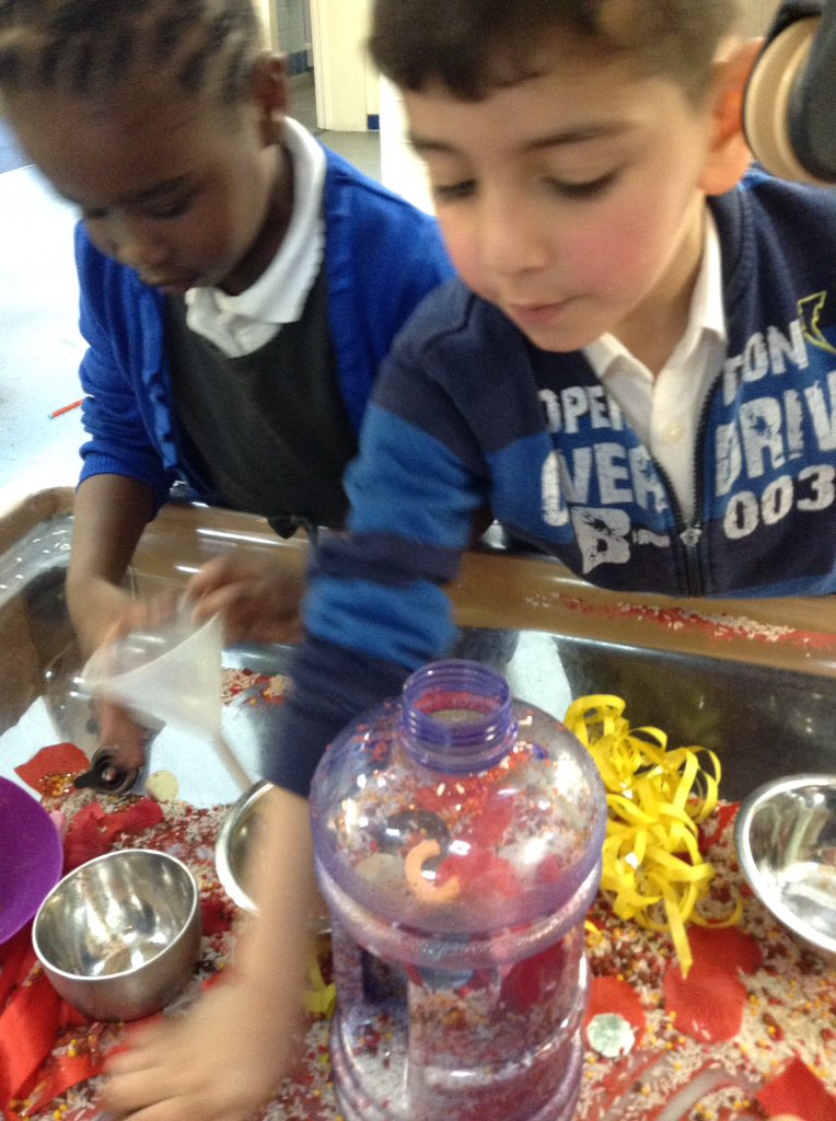 TeamFoundation_'s tweet photo. EYFS have been having a great time exploring the Chinese New Year sensory play #sensoryplay #describing #findthesound https://t.co/nWVYetG8d0