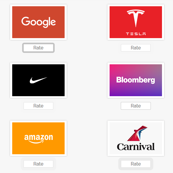 100YearCorp's tweet photo. Rate the book’s featured corporations #Bloomberg #Google #Tesla #Carnival #Nike and #Amazon. Responses are tallied and the results will be published in the #book.  Check out the rest of here https://t.co/p34fdoiNCE one or two of your favorite #companies may be part of the list.. https://t.co/KjVBKm7rmP