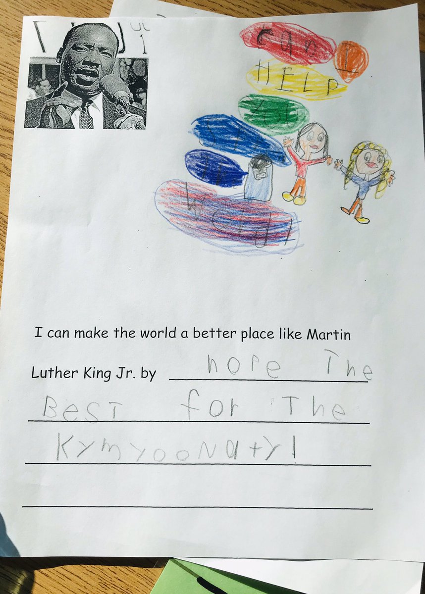 Petersonflynn's tweet photo. Kindergarten writing - “hope the best for the community” ❤️  #jjflynn #bsdvt #BTVSchools https://t.co/kBIvlMwElF