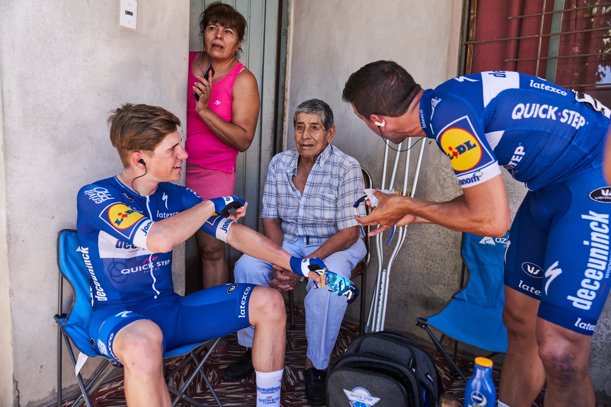 EvenepoelRemco's tweet photo. Throwback to last year’s Vuelta a San Juan, my first race with the pro’s! Can’t wait to start here again this Sunday! 🤟🏼⚔️🇦🇷
#wolfpackrules 
Photo’s: Sigfrid Eggers https://t.co/5FXFx6tOlN