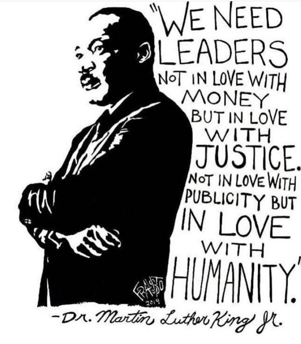Still holds true to this day. Salute #MLK. “All labor that uplifts humanity has dignity and importance and should be undertaken with painstaking excellence.” ✊🏽 #humanityfirst #justice #equality #leadership #MLKday