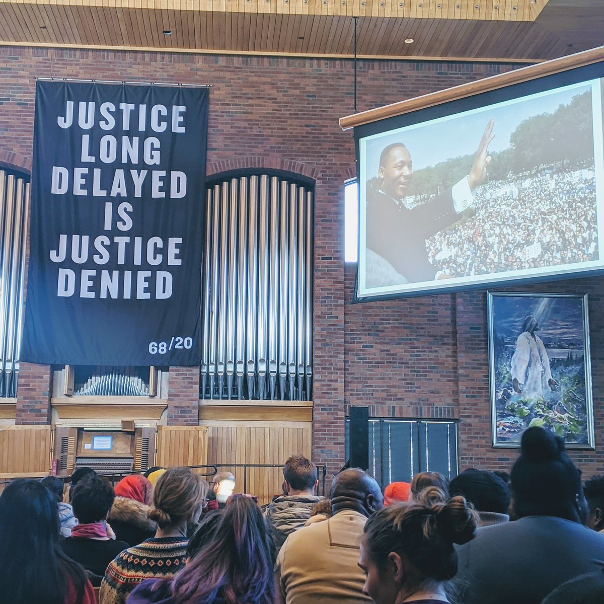 "Justice long delayed is justice denied" #AuggiePride Have a proactive MLK Day, everyone! #MLKDay2020