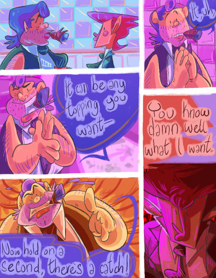 theErtceps's tweet photo. THREAD: finally fukken finished this! this whole comic has just been 1 big experiment to test myself n it turned out pritty dam good. i dont doubt there r a lot of mistakes but im not gonna go thru it all again. im just happy to have this done(1/6) https://t.co/CQdDWnblcg