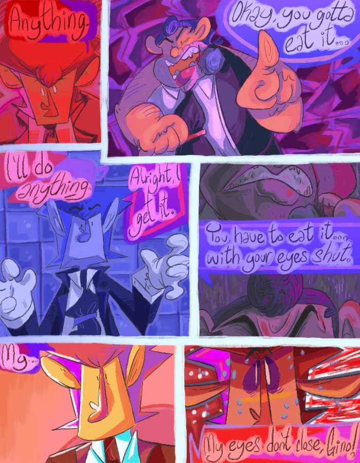 theErtceps's tweet photo. THREAD: finally fukken finished this! this whole comic has just been 1 big experiment to test myself n it turned out pritty dam good. i dont doubt there r a lot of mistakes but im not gonna go thru it all again. im just happy to have this done(1/6) https://t.co/CQdDWnblcg