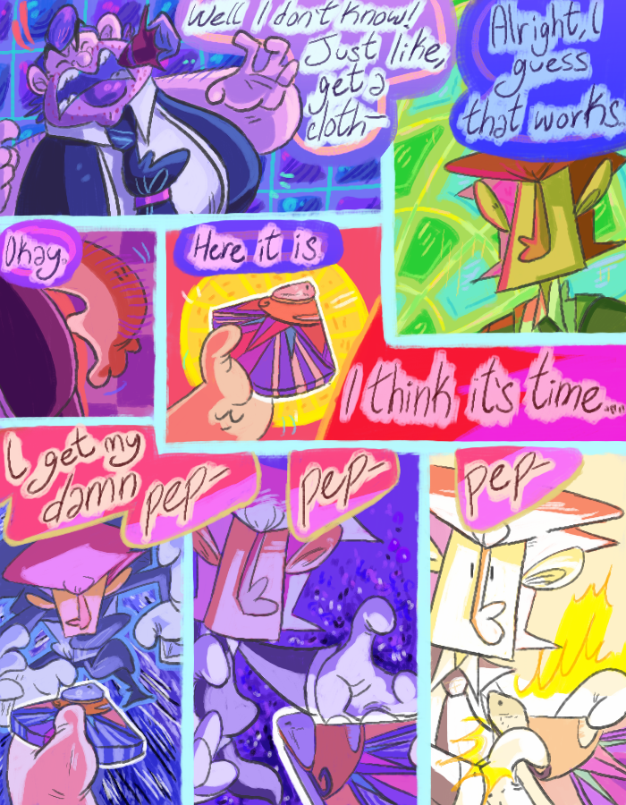 theErtceps's tweet photo. THREAD: finally fukken finished this! this whole comic has just been 1 big experiment to test myself n it turned out pritty dam good. i dont doubt there r a lot of mistakes but im not gonna go thru it all again. im just happy to have this done(1/6) https://t.co/CQdDWnblcg