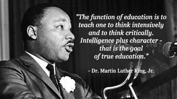 Today we honor Dr. Martin Luther King Jr. #MLKDay #character #intelligence