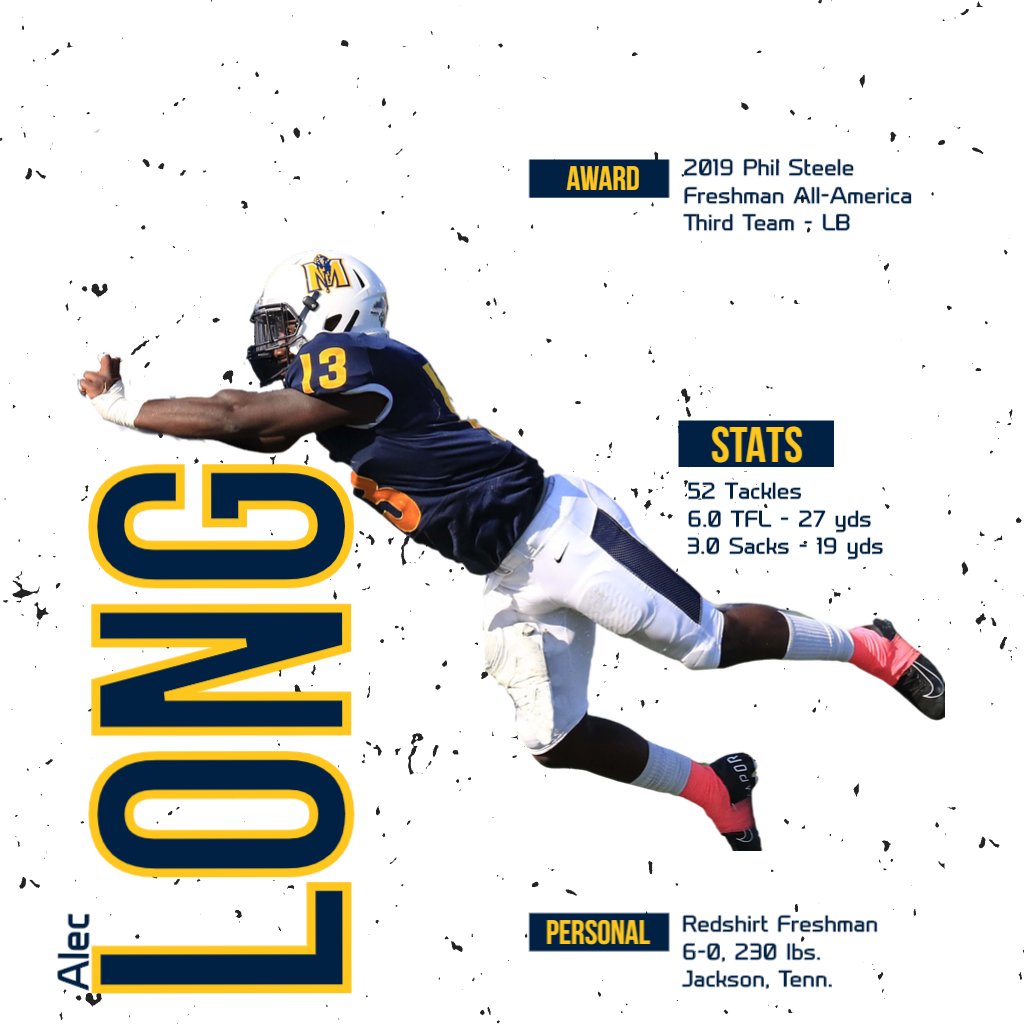 racersfootball's tweet photo. Congrats to Alec Long on being named to the @philsteele042 FCS Freshman All-American Team!
๐ฐ: https://t.co/f7HZJSFCd6 https://t.co/sOXttdP48b