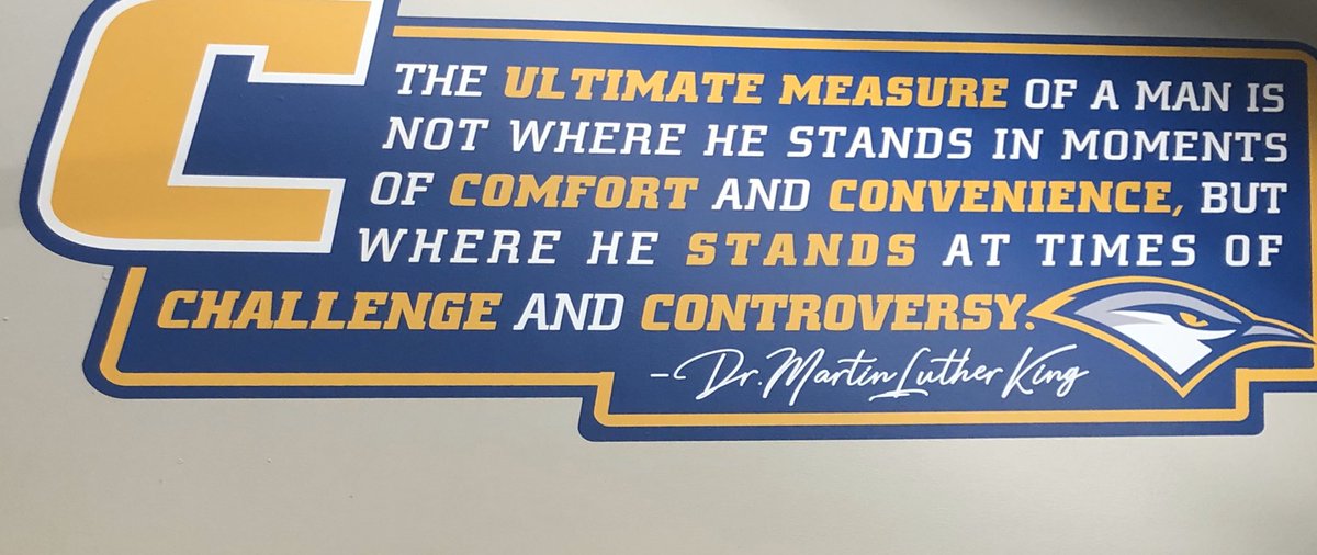 A daily reminder in our football offices ✊ #MLKDay