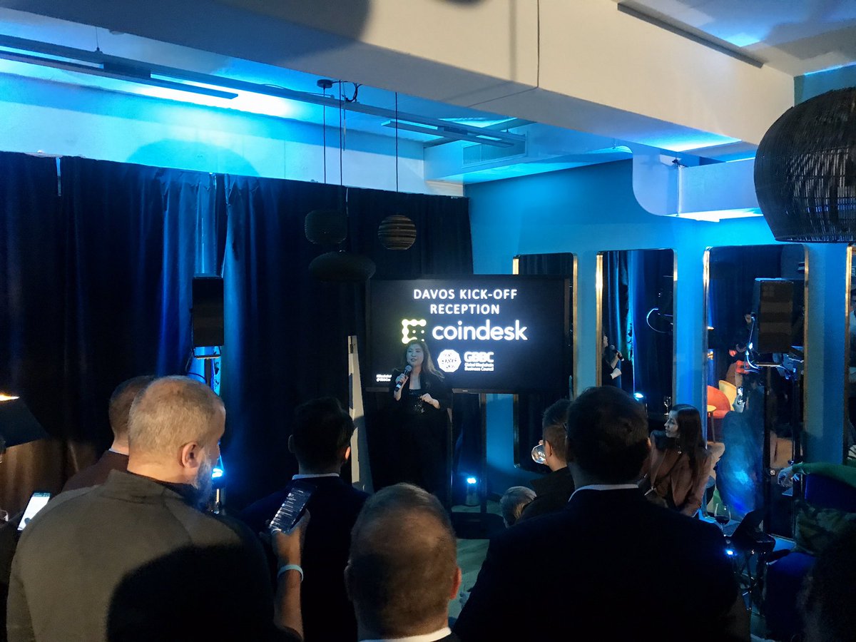 EmiMoonsoon's tweet photo. @srolondon &amp; @mikejcasey are opening the #GBBC lounge &amp; so #CryptoDavos 🚀 Here is to a week of learning about new &amp; advanced projects, latest developments in the world of #crypto &amp; #blockchaintech Thank you for a wonderful reception! https://t.co/Kv0cw19sN7