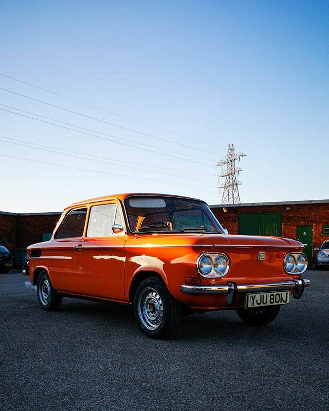 tonyguest85's tweet photo. Something a little different in the shop this week. This is a NSU TT, it's a rear engined 1200 overhead cam, twin carb. Weighs as much as a bag of sugar and goes very well for what it is. It surprised me to be honest

It's only in for a few small jobs, r… https://t.co/urxxODBhws https://t.co/5ckgCVKR3e