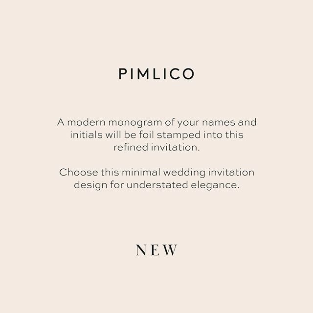 foilinvite's tweet photo. If you're going for a modern, understated aesthetic then Pimlico could be the wedding invitation for you. **LINK IN BIO** https://t.co/gOzdm3NEFE