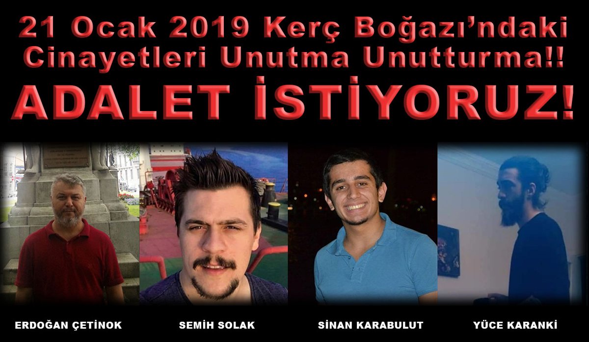kercte_cinayet's tweet photo. Koskoca 365 gün. Kerç Boğazı’ndaki cinayetlere ADALET İSTİYORUZ!!!
#kerctecinayet
@kilicdarogluk @MTanal @ozgurceylanchp @faikoztrak @meral_aksener @korayaydintr @RTErdogan @abdulhamitgul @MevlutCavusoglu @omerrcelik @ikalin1 @Mcahidturhan @FOXTurkiye @FOXhaber @TurkishIndy https://t.co/syaPauXCF4