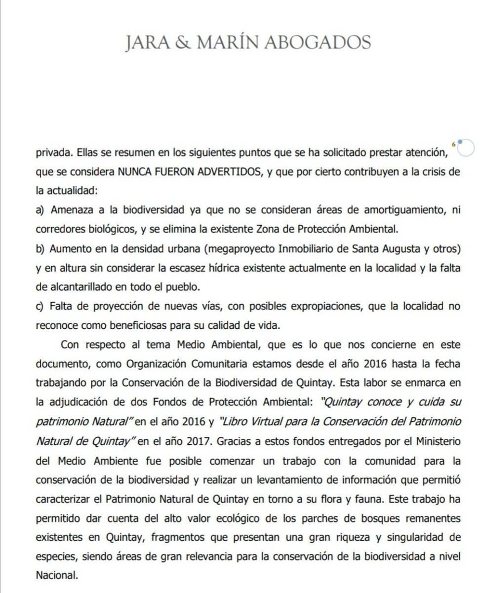 LatorreJI's tweet photo. 📢JJVV de #Quintay presentó recurso contra Comité de Administración de Agua Potable Rural Quintay, @SaludSsrv, y #SantaAugusta Club de Golf, Condominio y Resort. Todos implicados en la vulneración de su DDHH al Agua. Acá doc con escandalosos antecedentes: https://t.co/zVBC7VsEah https://t.co/jkVWP0TPB6