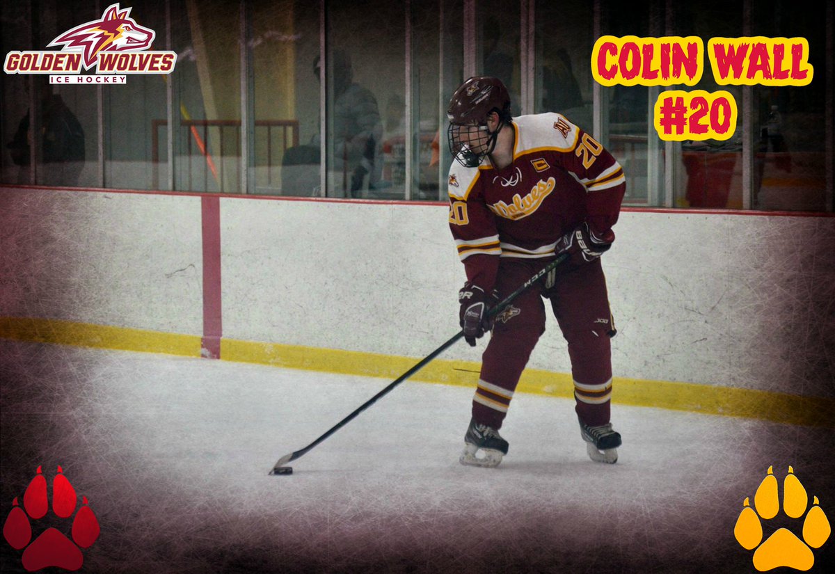 AUpuck's tweet photo. (SENIOR APPRECIATION WEEK): Next Up Is Captain #2️⃣0️⃣ @C_Wall20!!! Colin Who Is A Physical Therapy Major Currently Has (6G, 11A=17PTS In 16GP Along With 4 PIM)🐺🤘🏻 #AUpuck #CWall https://t.co/Z9sIjXaLii