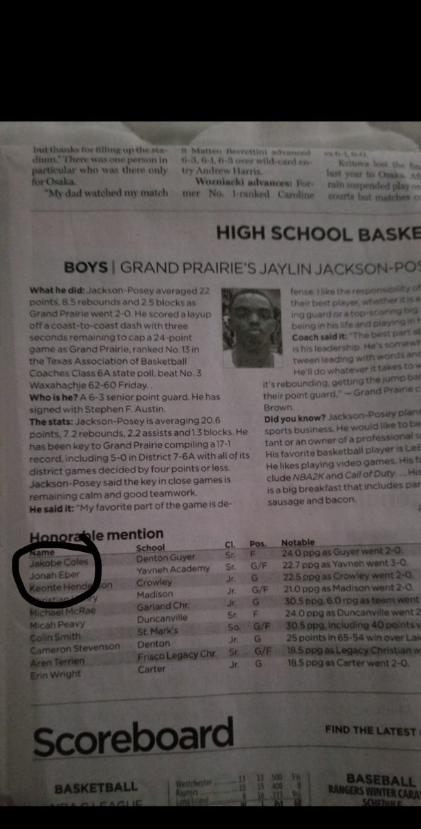 Now we have a top player in Dallas for the past week! Jonah Eber along with 10 other D1 commits makes this weeks DFW team of the week! Eber averaged 22.7 ppg this week and has been a huge contributer to why the Bulldogs are #1 In TAPPS 3A! GO BULLDOGS!
