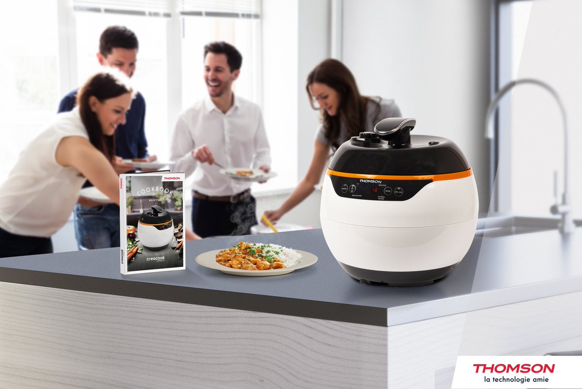 Thomson_FRA's tweet photo. Véritable aide culinaire, le CreaCook Express va remplacer votre cuiseur à riz, votre sauteuse, votre yaourtière, votre cuiseur vapeur, votre mijoteuse, votre cuiseur sous pression et bien d'autres ! https://t.co/Dn2AOboaTw 🍲😋
#ThomsonÉlectroménager #Cuisine #CreacookExpress https://t.co/IXHa0lDNvE