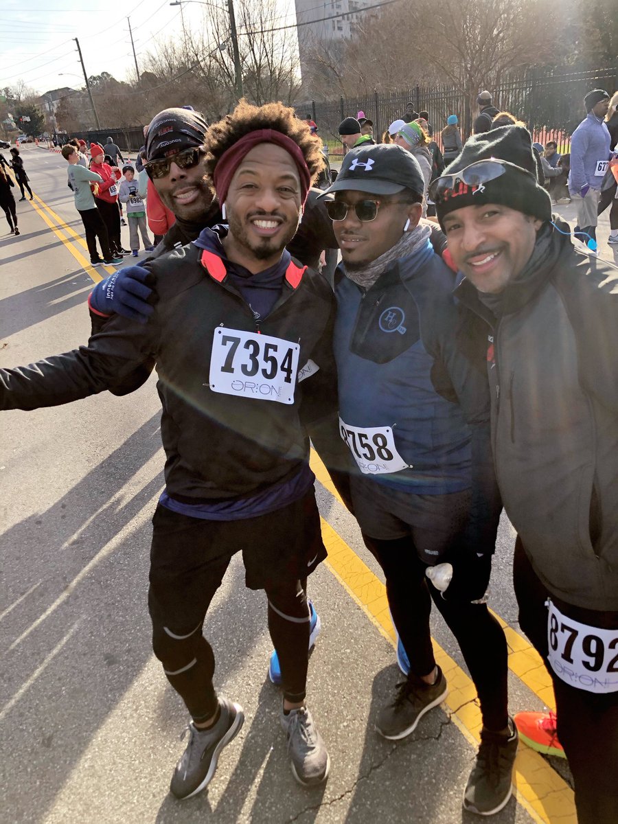 DrCSLPadgett's tweet photo. Just finished race 3 of 30 for the year! #MLKDrumRun S/o to @apslat for running the race as well as @Mr_Glick_ @zackoryk Despite being 24 degrees w a wind chill of 14, we kept running! #fitleaders #fiteducator #werunatl #itdoesgetcoldinatl @docdrewlovett https://t.co/iO6itHszQ4