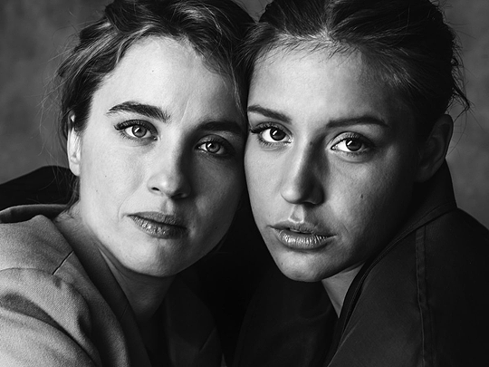KinoVinoandMore's tweet photo. Adèle Haenel and Adèle Exarchopoulos photographed by Virginie Khateeb https://t.co/MyhFws0JB1