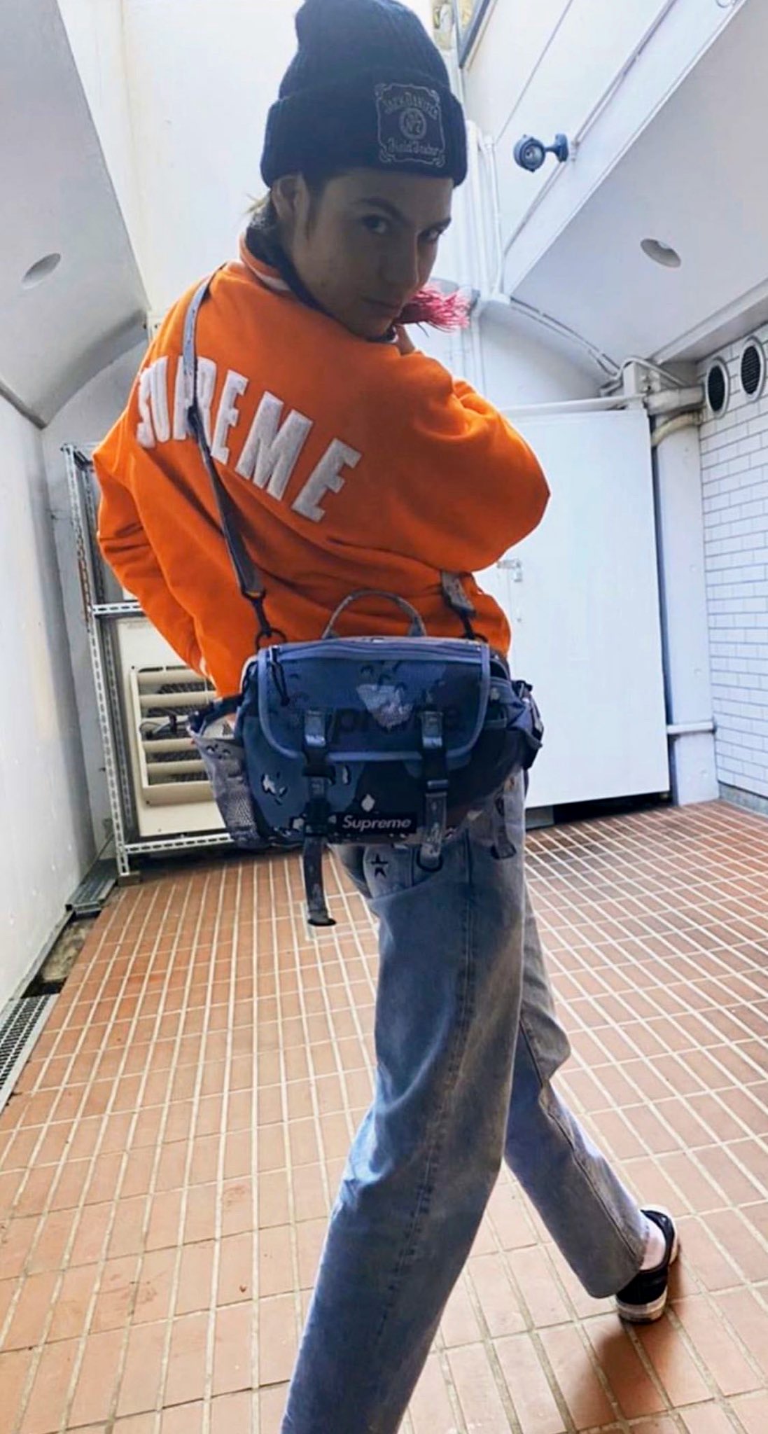 supreme bag blue