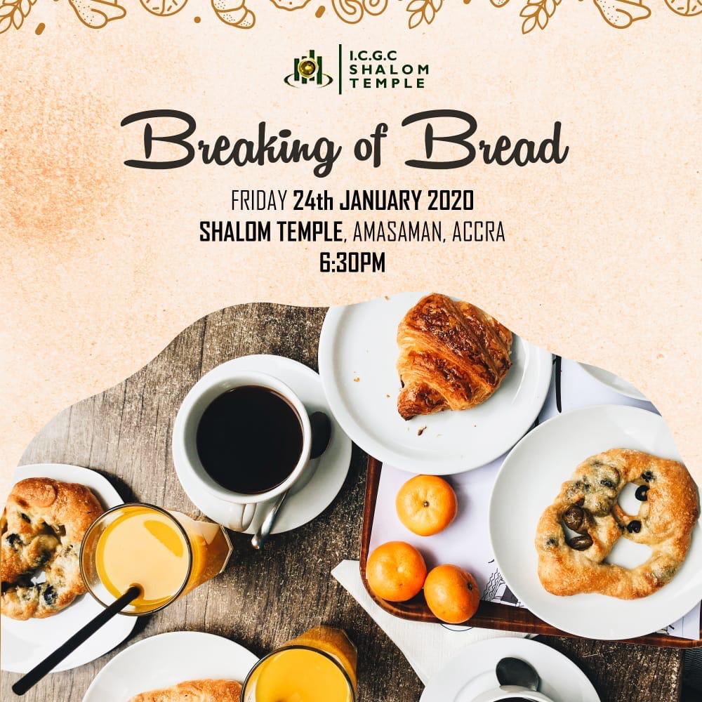 ShalomICGC's tweet photo. Join us gather as families this Friday to break bread and fellowship in the Lord’s presence.
#OurYearOfExcellence
#MonthOfVision
#BreakingOfBread
#WeAreICGC https://t.co/jHayj9Kv5E