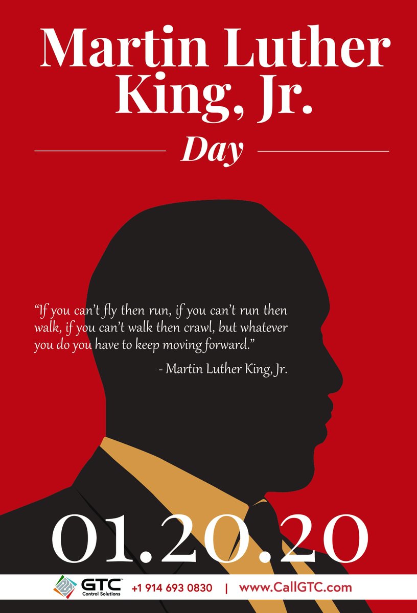 GTCCorp's tweet photo. GTC’s #MondayMotivation is being channeled from an #inspiring and #influential leader, Martin Luther King Jr.
Always know that when you’re facing a problem, #CallGTC, we will #help you solve it and keep you moving #forward.
https://t.co/LD6IKeyoTn https://t.co/XyRXXmmeRh