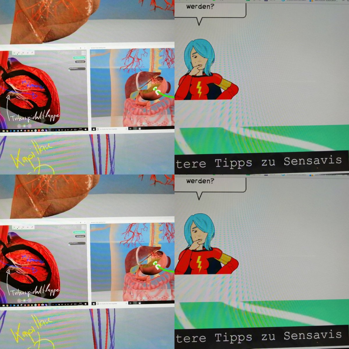 Heute wieder mal die Möglichkeit mit <a href="/Sensavis/">Sensavis</a> zu arbeiten. Was mich jedesmal aufs Neue begeistert: keine Beschriftungen, immer wenn etwas fehlt müssen die SuS was tun oder ich muss etwas dazutun. Automatische Aktivierung 🤩😉  #twlz