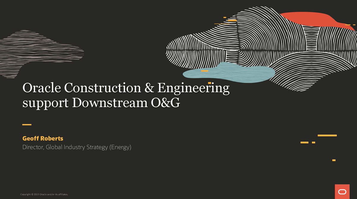 Short video on how Oracle Construction and Engineering support Project management and Project controls through a comprehensive solution and innovation to enable organizations to transform their project delivery both Capex and Opex
 lnkd.in/dQJc9De