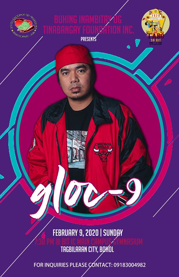 Si #Gloc9 sa Tagbilaran sa Pebrero!