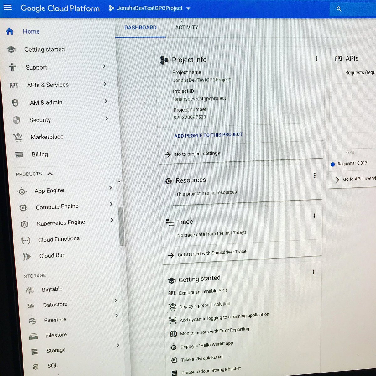 cjkodare's tweet photo. I’ve always been interested in learning more about new technologies. Cloud platforms are interesting. Spending some time learning more about Google’s Cloud! 
#weekendlearning #googlecloudplatform #developerlabs #testprojects #developerdiaries https://t.co/AMXFMpYoaG