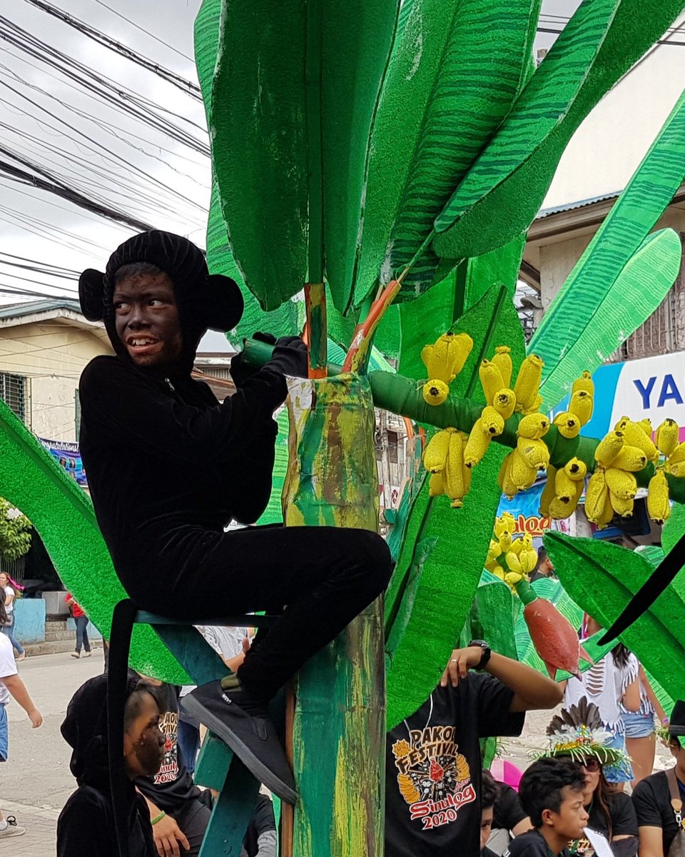 iopphilippines's tweet photo. Beautiful costume and props, looks like real monkey and banana tree. Happy festival Cebu Philippines! #festival #streetdancing #phillipinesfestival #cebu #islandsofphilippines https://t.co/ugF9ozvq10