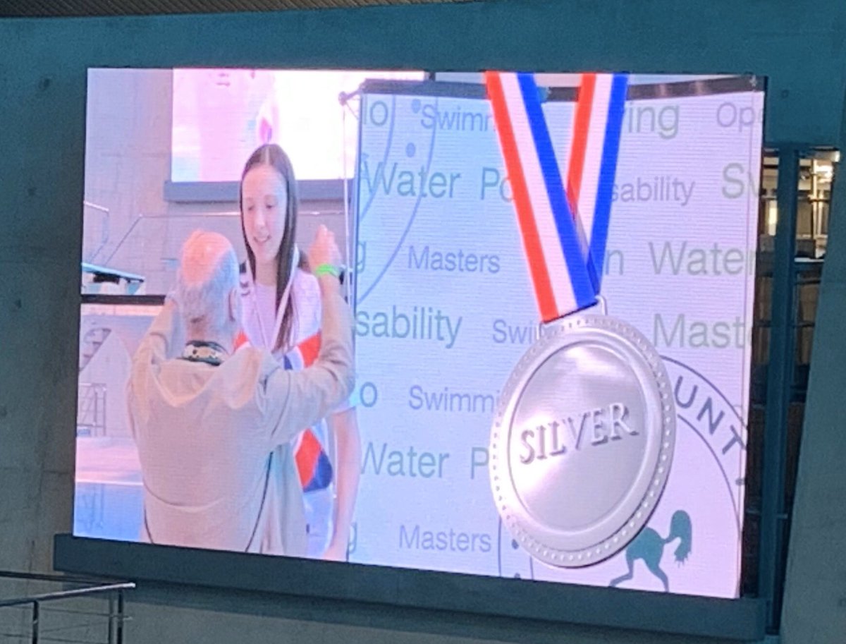 Congratulations to Evie for winning Silver in the 1500m Freestyle and Bronze 800m Freestyle at the Kent County Swimming Championships at the iconic London Aquatic Centre. A great achievement in a very competitive field.