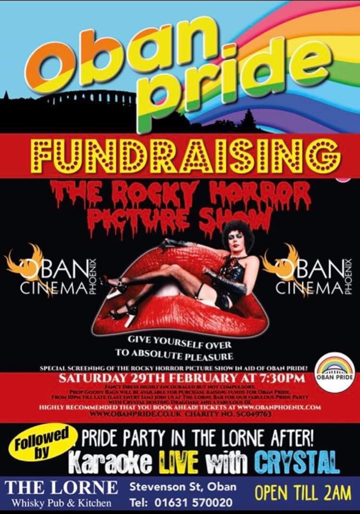 ObanPride's tweet photo. We see you shiver with Antici . . . . . . . pation. Our First Fundraiser for Oban Pride 2020. Hope to see you there. #ObanPride #ObanPride2020 #ObandoesRHPS https://t.co/c6ewYHV5WQ