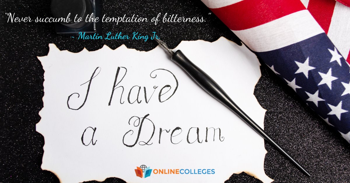 “ Never succumb to the temptation of bitterness.” ~Martin Luther King Jr.
#MartinLutherKingDay #Ihaveadream #QOTD