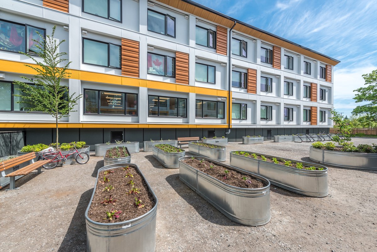 WeAreHNL's tweet photo. #ModularMotivation. When time is of the essence, modular construction makes a difference. We are proud to be the design builder for nearly 1,700 homes that are providing British Columbians with stable, affordable housing. #affordablehousing https://t.co/cAmw8OqeaD https://t.co/R25zxiqzj5