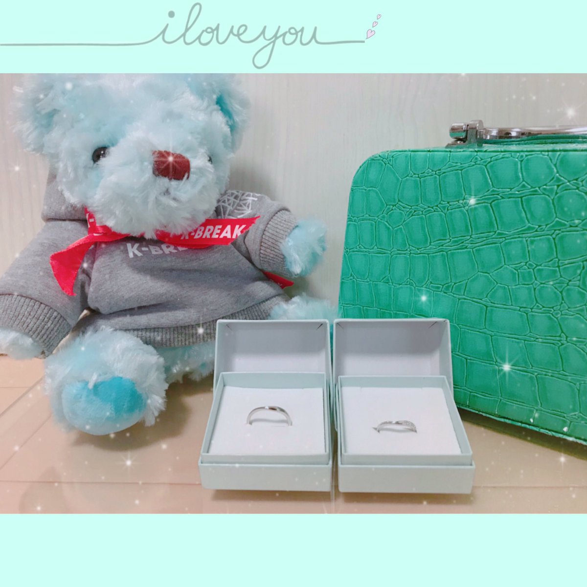 krrp10's tweet photo. やっと出来上がった💍
やばめん💓本当ありがとう☺️

後。表に出さなすぎて不安にさせて
ごめんね
けど、いつき以上に想える人なんていないって思ってる
ばばぁじじぃになっても2人で笑ってたい
それが願い

私はずーっと
何あっても、想い続けてるんょ

この意味伝わって！(｡˘-＿-｡)♡
もー言わん😑 https://t.co/8XHZTkpXzw