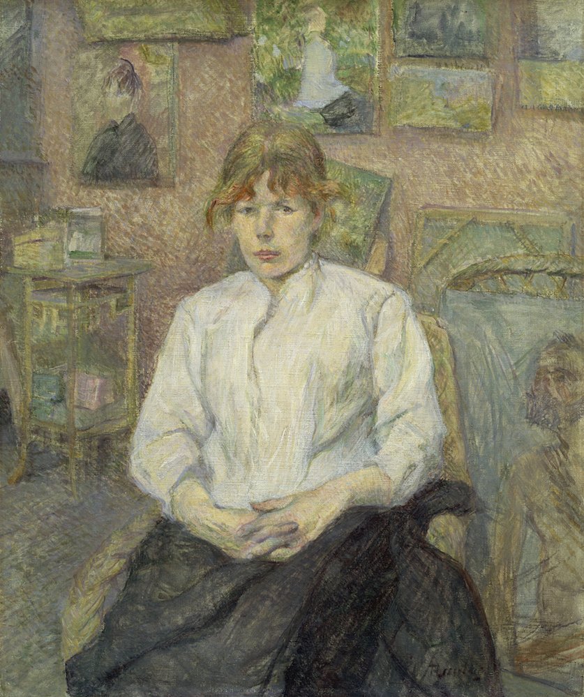 GrandPalaisRmn's tweet image. Vous l'aurez compris, Henri de Toulouse-Lautrec avait un faible pour les rousses... et notamment pour Carmen Gaudin, la p'tite blanchisseuse de Montmartre qui fut l'un de ses modèles favoris 🎩 #ExpoToulouseLautrec jusqu'au 27 janvier au #GrandPalais : bit.ly/ExpoLautrec