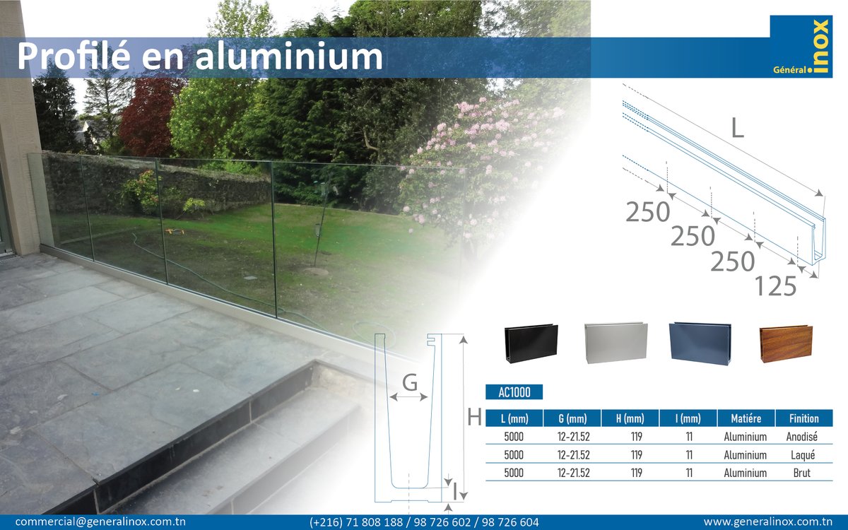GeneralInox's tweet image. generalinox.com.tn/produit/profil…

#GI #generalinox #inox #stainlesssteel #home #deco #homedecor #architecture #decorations #metal #acier #acierinoxydable #escalier #gardecorps #rails #aluminium #menuisier #menuiserie #tunisia #balustrade #france #italie #alg #algeria #stairs #railings