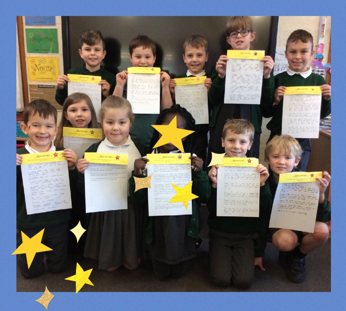 TickfordPark's tweet photo. We celebrated some more Wow Writers today! They wrote a fantastic persuasive manifesto each, inspired by Mrs Crumb, from Mr Stink. Well done, writers! βοΈβ¨ππ½ @davidwalliams #tp4jet #tp4writing https://t.co/iX661dNVKC
