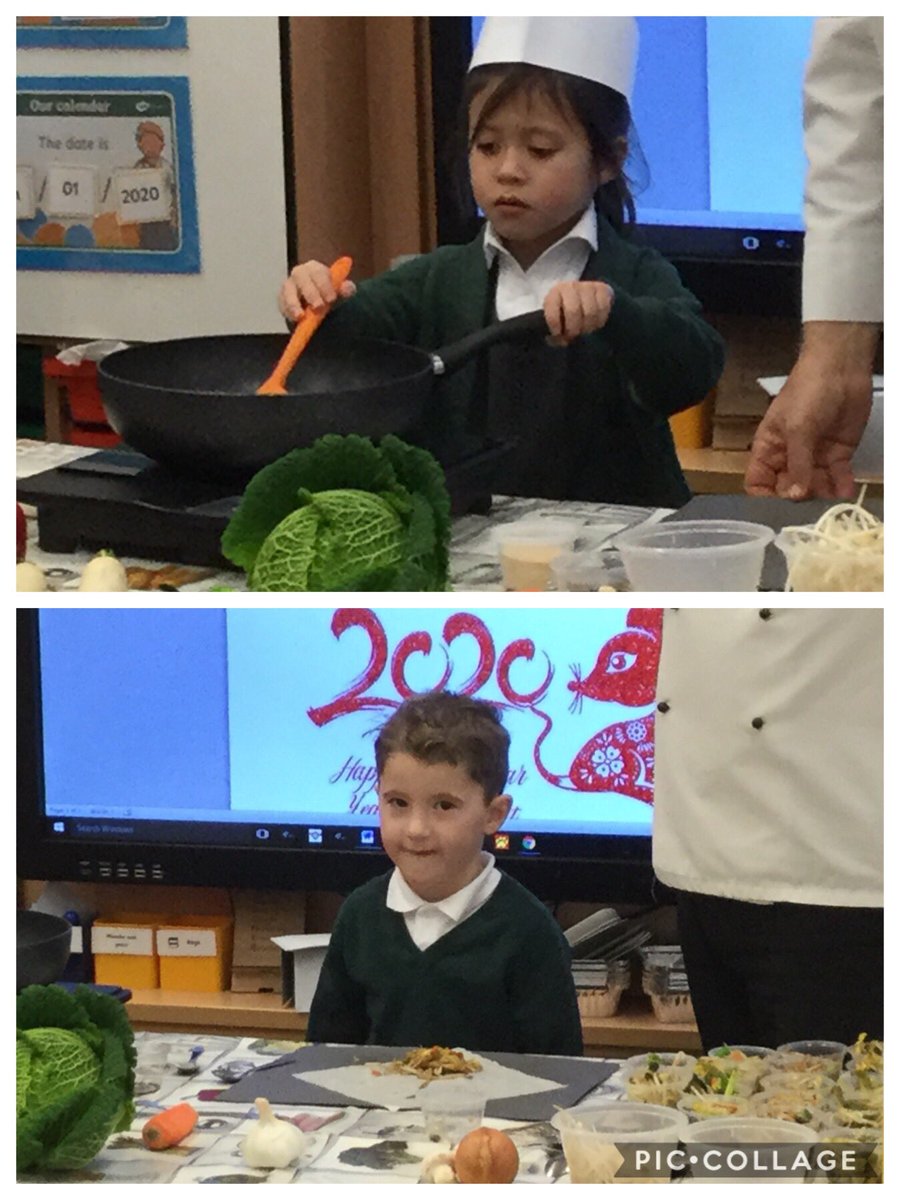 AGInfschool's tweet photo. Chinese New Year 2020
Today Reception have been involved in Chinese cookery and made their very own Spring Rolls. #agischoolsparrows #agischoolcnhinesenewyearcookery #ChineseNewYear2020 #yearoftherat https://t.co/ZKQ7fBmGfT