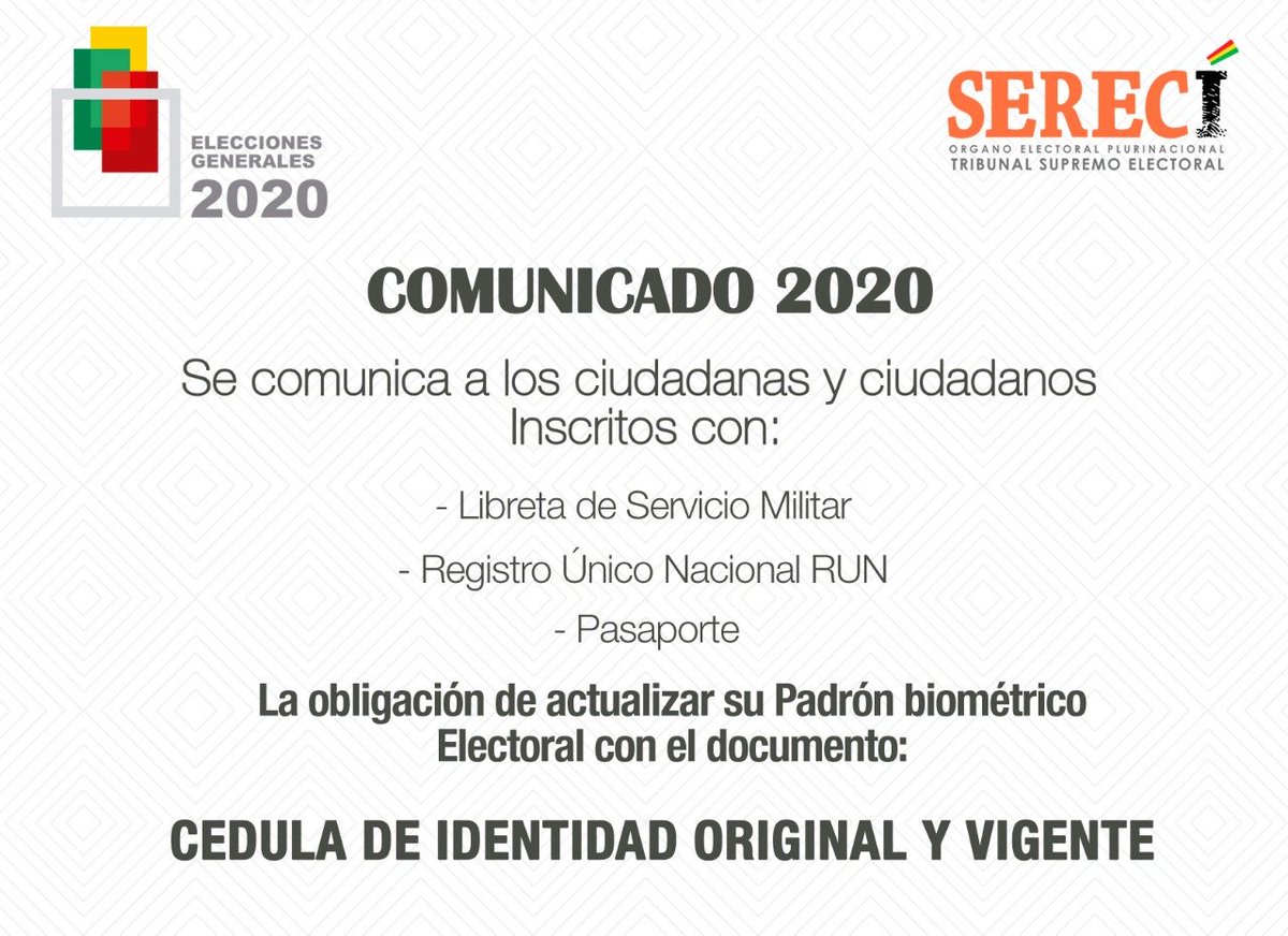 Comunicado importante