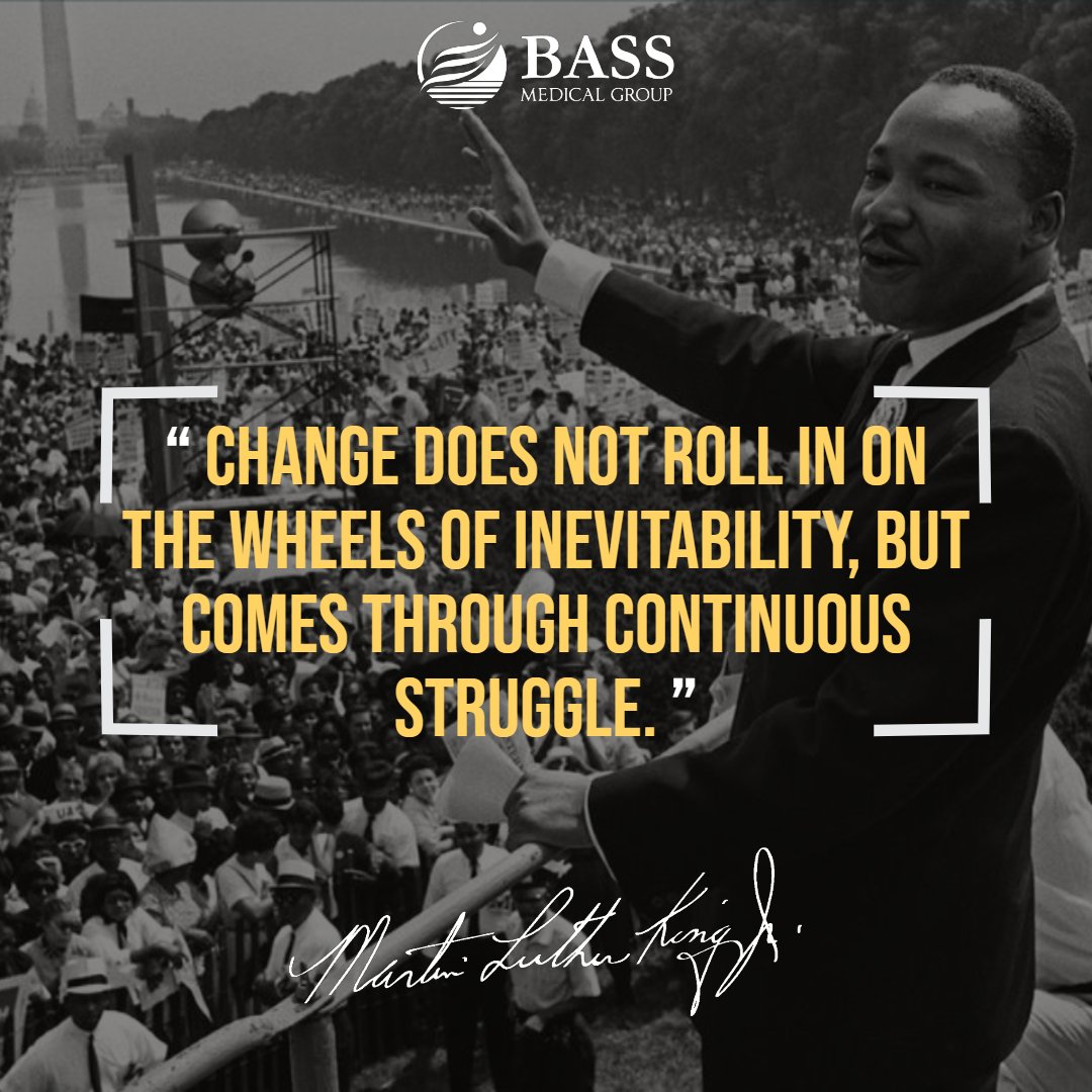 BASSmedgroup's tweet photo. Happy Martin Luther King Jr. Day! 

#MartinLutherKingJr #bassmedicalgroup #InThisTogether https://t.co/RCjLpWifPu