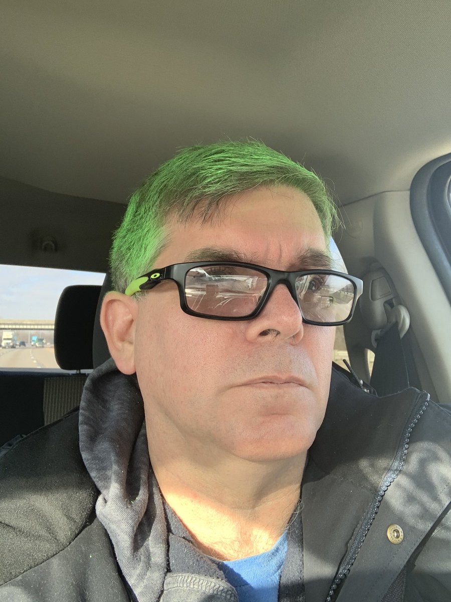 rfornal's tweet image. The hair is looking brighter as it dries. Definitely getting strange looks at the doctor’s office. #realfungeeks #culturematters