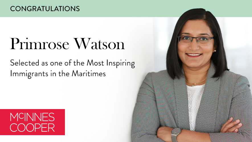 mcinnescooper's tweet photo. Bravo! @PrimroseWatson is selected as one of the Most Inspiring Immigrants in the Maritimes. Primrose inspires many with her positive life story and relentless pursuit of excellence. We’re honoured to have you as part of the MC family.  https://t.co/5hkQoOZs2d https://t.co/ipFmfORHrI