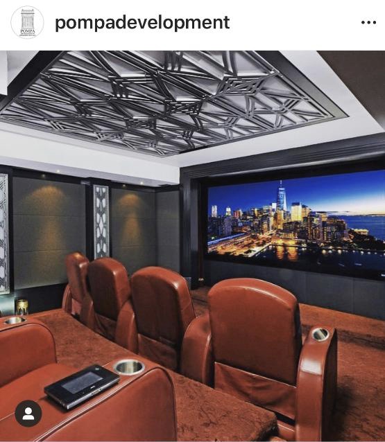 HomeAdvanced's tweet image. **REPOST from Pompa Development &amp;amp; Construction:
Who doesn’t love to watch movies on the big screen - at home? 🎥 🍿 

#hometheater #bigscreen #customtheater