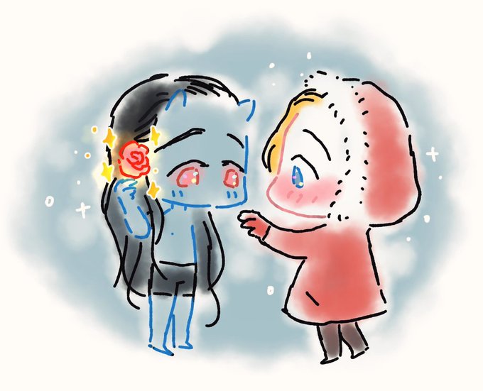 솜사탕너구리さんがTwitterに投稿した竈門禰豆子(鬼滅の刃)のイラスト。