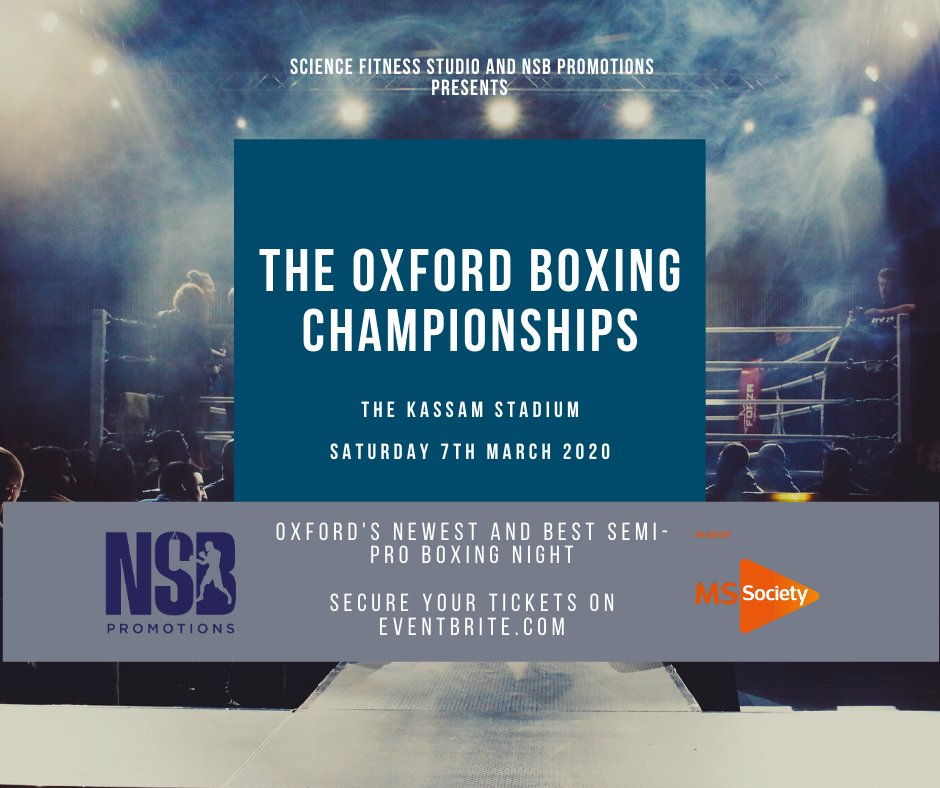 KassamStadiumCE's tweet photo. The Oxford Boxing Championships @ The Kassam Stadium
Saturday 7th March 2020
Tickets - https://t.co/JQsDE0h73w https://t.co/M97Ns9FFkM