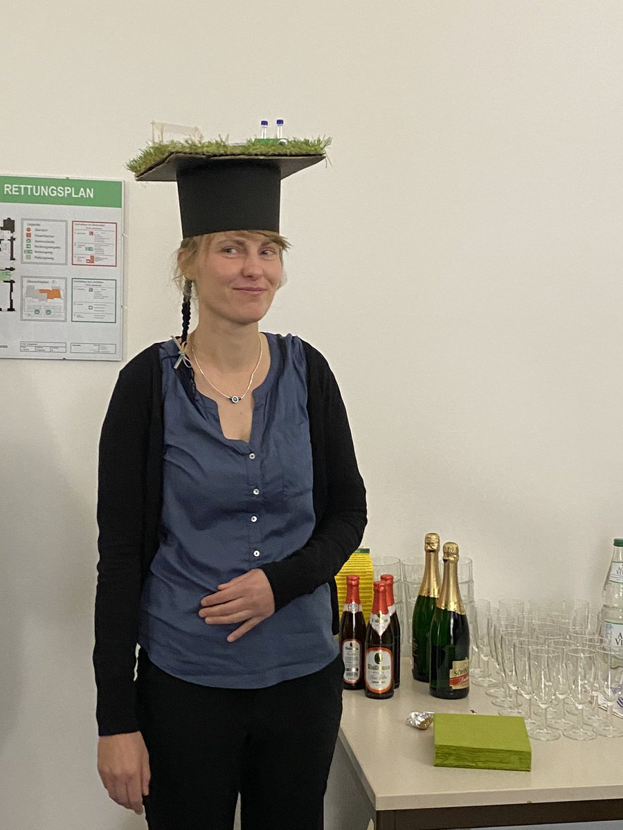 NemiahLadd's tweet photo. Congratulations to Dr. Angelika Kübert on her successful PhD defense today! Nitrogen makes temperate grasslands that are experiencing drought less diverse, less productive, and can shift them from being carbon sinks to sources https://t.co/mpENGoDGHE