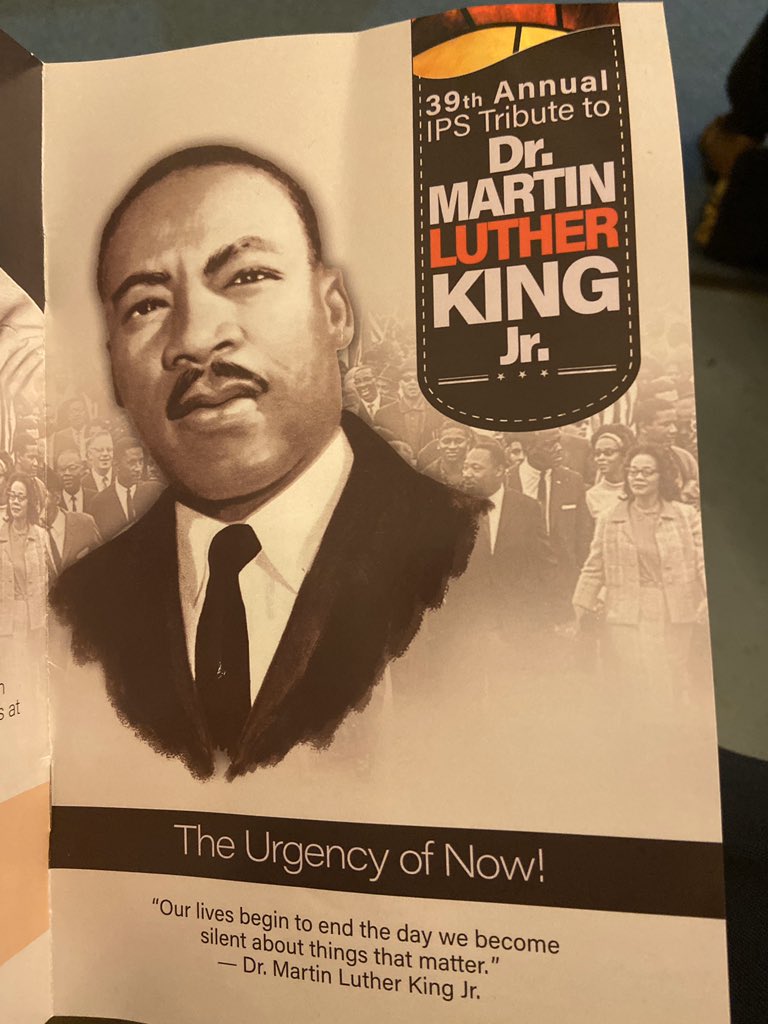 EvanForIPS's tweet image. Last week, I attended the 39th Annual Tribute to Dr. King at Crispus Attucks High School and left both uplifted and inspired. Thank you to @IPSSchools for planning this great event.